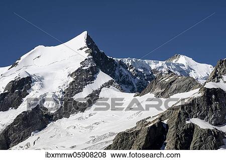 Great Fiescherhorn, glaciated, Bernese Oberland, Switzerland, Europe View Large Photo Image Stock Photo - Great Fiescherhorn, glaciated, Bernese Oberland, Switzerland, Europe. Fotosearch