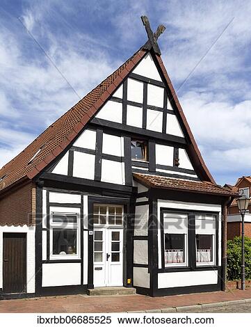 Half-timbered house with Lower Saxony gable, Ritterstraße, Verden an der Aller, Lower Saxony, Germany, Europe View Large Photo Image Stock Photography - Half-timbered house with Lower Saxony gable, Ritterstraße, Verden an der Aller, Lower Saxony, Germany, Europe. Fotosearch