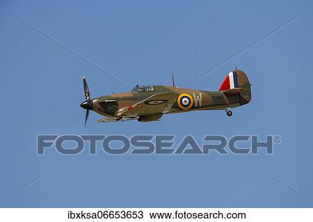 Hawker Hurricane aircraft in flight in Royal air force markings, Cambridgeshire, England, United Kingdom, Europe View Large Photo Image Stock Image - Hawker Hurricane aircraft in flight in Royal air force markings, Cambridgeshire, England, United Kingdom, Europe. Fotosearch