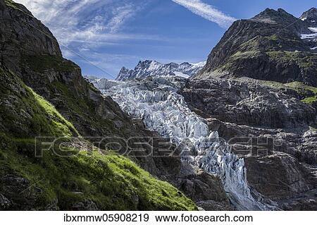 High alpine mountain landscape, Lower Arctic Ocean, glacier tongue, Bernese Oberland, Switzerland, Europe View Large Photo Image Stock Photo - High alpine mountain landscape, Lower Arctic Ocean, glacier tongue, Bernese Oberland, Switzerland, Europe. Fotosearch
