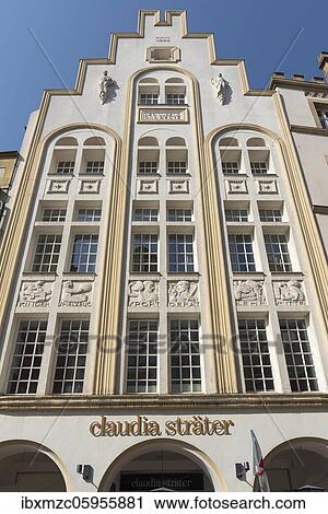 Historical office building from 1908, Münster, North Rhine-Westphalia, Germany, Europe View Large Photo Image Stock Image - Historical office building from 1908, Münster, North Rhine-Westphalia, Germany, Europe. Fotosearch
