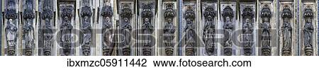 Holy and secular sculptures on the church facade of the Lambertikirche, Münster, North Rhine-Westphalia, Germany, Europe View Large Photo Image Stock Image - Holy and secular sculptures on the church facade of the Lambertikirche, Münster, North Rhine-Westphalia, Germany, Europe. Fotosearch
