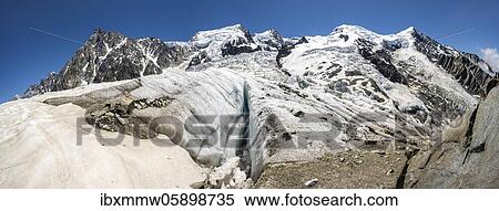 La Jonction, glacier tongue, Glacier des Bossons meets Glacier de Taconnaz, summit of Aiguille du Midi, Mont Maudit, Mont Blanc and Aiguille de Bionnassay, Chamonix, Haute-Savoie, France, Europe View Large Photo Image Stock Photography - La Jonction, glacier tongue, Glacier des Bossons meets Glacier de Taconnaz, summit of Aiguille du Midi, Mont Maudit, Mont Blanc and Aiguille de Bionnassay, Chamonix, Haute-Savoie, France, Europe. Fotosearch