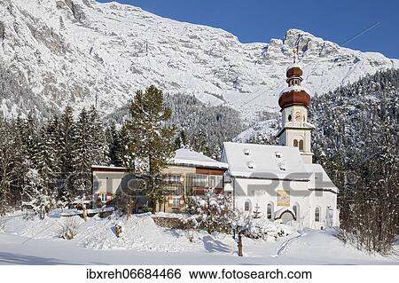 Monastery St. Martin in winter, Gnadenwald, Tyrol, Austria, Europe View Large Photo Image Stock Photograph - Monastery St. Martin in winter, Gnadenwald, Tyrol, Austria, Europe. Fotosearch