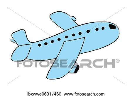 Naive illustration, child drawing, blue passenger plane View Large Photo Image Stock Image - Naive illustration, child drawing, blue passenger plane. Fotosearch