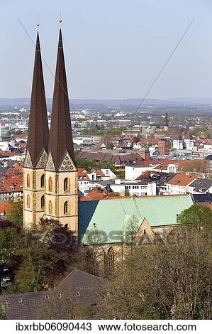 Neustadt St. Mary's Church with city view, Bielefeld, East Westphalia, North Rhine-Westphalia, Germany, Europe View Large Photo Image Stock Image - Neustadt St. Mary's Church with city view, Bielefeld, East Westphalia, North Rhine-Westphalia, Germany, Europe. Fotosearch