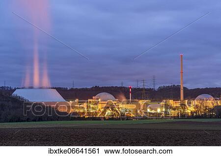 Nuclear power plant Neckarwestheim, Neckarwestheim, Baden-Württemberg, Germany, Europe View Large Photo Image Stock Image - Nuclear power plant Neckarwestheim, Neckarwestheim, Baden-Württemberg, Germany, Europe. Fotosearch