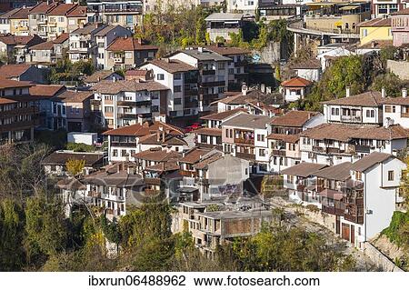 Overlook over the old town of Veliko Tarnovo, Bulgaria, Europe View Large Photo Image Stock Image - Overlook over the old town of Veliko Tarnovo, Bulgaria, Europe. Fotosearch