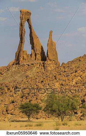 Ragged rock arch, Ennedi Plateau, Chad, Africa View Large Photo Image Stock Photograph - Ragged rock arch, Ennedi Plateau, Chad, Africa. Fotosearch
