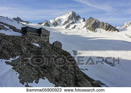 Refuge Refuge Albert 1er, Glacier du Tour, glaciers and mountain peaks, high alpine landscape, summit of Aiguille de Chardonnet, Chamonix, Haute-Savoie, France, Europe View Large Photo Image Stock Image - Refuge Refuge Albert 1er, Glacier du Tour, glaciers and mountain peaks, high alpine landscape, summit of Aiguille de Chardonnet, Chamonix, Haute-Savoie, France, Europe. Fotosearch