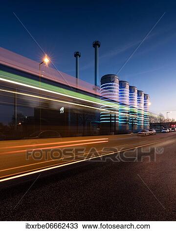 Road traffic at Köpenick thermal power station at blue hour, Berlin, Germany, Europe View Large Photo Image Stock Image - Road traffic at Köpenick thermal power station at blue hour, Berlin, Germany, Europe. Fotosearch