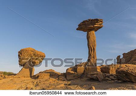 Rock formation, Hoodoo, Ennedi Plateau, Chad, Africa View Large Photo Image Picture - Rock formation, Hoodoo, Ennedi Plateau, Chad, Africa. Fotosearch
