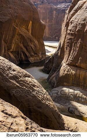 Rock gorge, Guelta d'Archei waterhole, Ennedi plateau, Chad, Africa View Large Photo Image Stock Image - Rock gorge, Guelta d'Archei waterhole, Ennedi plateau, Chad, Africa. Fotosearch