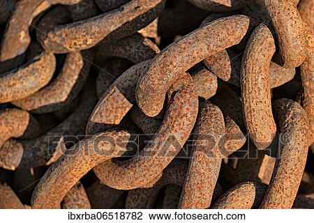 Rusty chain links, iron chain, close up, Greetsiel, Lower Saxony, Germany, Europe View Large Photo Image Stock Image - Rusty chain links, iron chain, close up, Greetsiel, Lower Saxony, Germany, Europe. Fotosearch