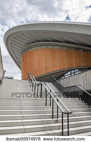 Stairs in front of the House of World Cultures, Tiergarten, Berlin, Germany, Europe View Large Photo Image Stock Photograph - Stairs in front of the House of World Cultures, Tiergarten, Berlin, Germany, Europe. Fotosearch