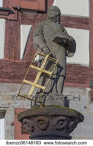 Statue of St. Laurence, Altdorf, Middle Franconia, Bavaria, Germany, Europe View Large Photo Image Stock Image - Statue of St. Laurence, Altdorf, Middle Franconia, Bavaria, Germany, Europe. Fotosearch