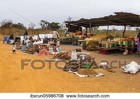 Street market, Malanje province, Angola, Africa View Large Photo Image Stock Photo - Street market, Malanje province, Angola, Africa. Fotosearch