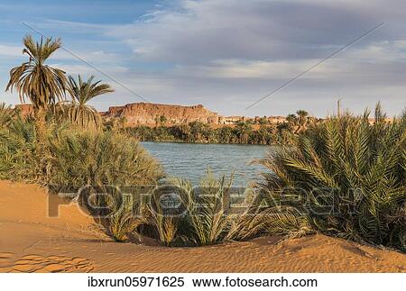 The shore of Ounianga kebir part of the the Unesco sight Ounianga lakes, northern Chad, Africa View Large Photo Image Stock Photography - The shore of Ounianga kebir part of the the Unesco sight Ounianga lakes, northern Chad, Africa. Fotosearch