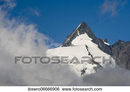 View of the summit of the Großglockner, mountain, Alps, Hohe Tauern National Park, Austria, Europe View Large Photo Image Stock Photograph - View of the summit of the Großglockner, mountain, Alps, Hohe Tauern National Park, Austria, Europe. Fotosearch
