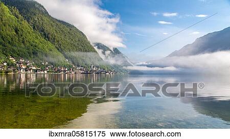 View over Lake Hallstatt to Hallstatt, Upper Austria, Austria, Europe View Large Photo Image Stock Photography - View over Lake Hallstatt to Hallstatt, Upper Austria, Austria, Europe. Fotosearch