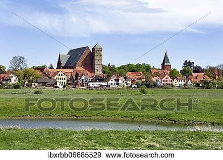 View over the river Aller to the old town Verden with cathedral and church St. Andreas, Verden an der Aller, Lower Saxony, Germany, Europe View Large Photo Image Stock Photo - View over the river Aller to the old town Verden with cathedral and church St. Andreas, Verden an der Aller, Lower Saxony, Germany, Europe. Fotosearch
