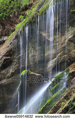 Waterfall, gorge, Wimbachklamm, Ramsau, Berchtesgadner Land, Bavaria, Germany, Europe View Large Photo Image Stock Image - Waterfall, gorge, Wimbachklamm, Ramsau, Berchtesgadner Land, Bavaria, Germany, Europe. Fotosearch