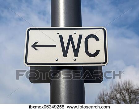 WC sign, Koblenz, Rhineland-Palatinate, Germany, Europe View Large Photo Image Stock Photo - WC sign, Koblenz, Rhineland-Palatinate, Germany, Europe. Fotosearch