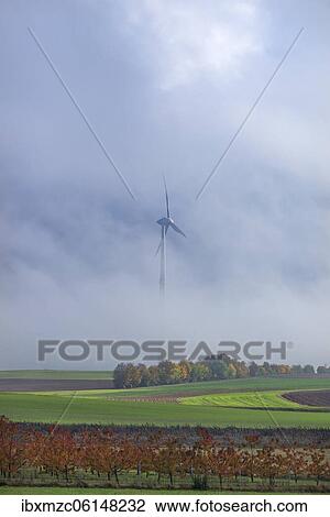 Windmill in the fog, Kasberg, Gräfenberg, Upper Franconia, Bavaria, Germany, Europe View Large Photo Image Stock Image - Windmill in the fog, Kasberg, Gräfenberg, Upper Franconia, Bavaria, Germany, Europe. Fotosearch