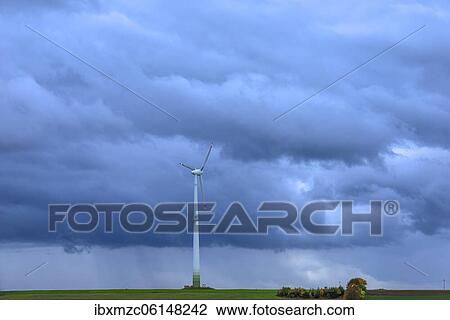 Windmill with rain clouds, Kasberg, Gräfenberg, Upper Franconia, Bavaria, Germany, Europe View Large Photo Image Stock Image - Windmill with rain clouds, Kasberg, Gräfenberg, Upper Franconia, Bavaria, Germany, Europe. Fotosearch