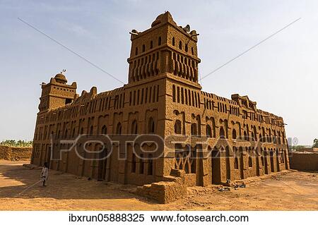 Stock Photography - Yama Mosque, Sudano-Sahelian architecture, Yaama, Niger, Africa. Fotosearch