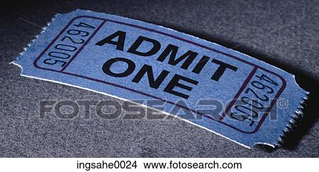 admit one ticket View Large Photo Image Picture - admit one ticket . Fotosearch