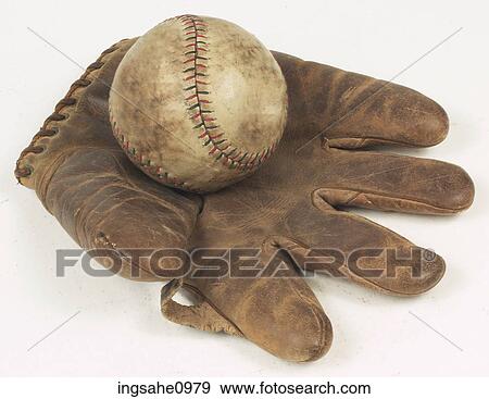 Stock Photo - Ball and glove . Fotosearch