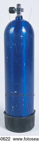 Stock Image - Blue air tank L1. Fotosearch