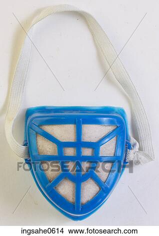 Blue plastic protective mask L1 View Large Photo Image Picture - Blue plastic protective mask L1. Fotosearch