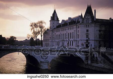 Bridge over the Seine View Large Photo Image Stock Image - Bridge over the Seine . Fotosearch