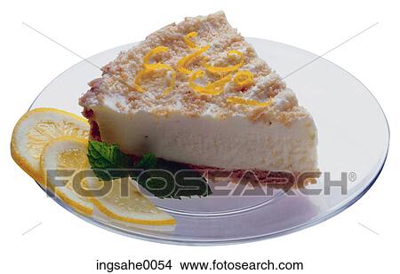 cake with lemon on plate View Large Photo Image Picture - cake with lemon on plate. Fotosearch