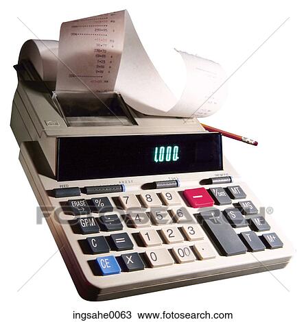 calculator receipt and pencil View Large Photo Image Stock Image - calculator receipt and pencil. Fotosearch