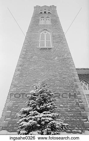 Cathedral tower in snow View Large Photo Image Stock Photograph - Cathedral tower in snow . Fotosearch