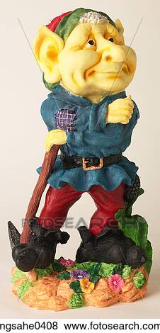 Ceramic elf figurine L1 View Large Photo Image Stock Photo - Ceramic elf figurine L1. Fotosearch