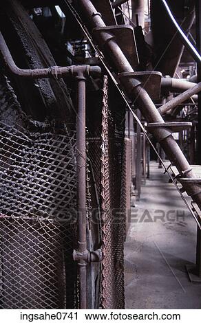 Chain link fence around industrial site View Large Photo Image Stock Image - Chain link fence around industrial site. Fotosearch