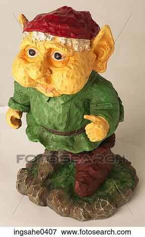 Stock Photo - Christmas elf figurine L3. Fotosearch