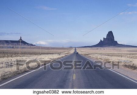 Desert landscape with road View Large Photo Image Stock Image - Desert landscape with road . Fotosearch