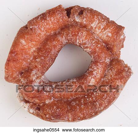 Glazed sour cream doughnut View Large Photo Image Picture - Glazed sour cream doughnut. Fotosearch