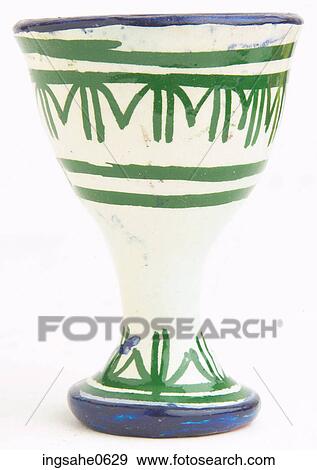 Stock Photo - Green and white chalice. Fotosearch