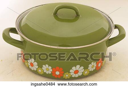 Green cooking pot L3 View Large Photo Image Picture - Green cooking pot L3. Fotosearch