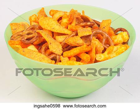 Green plastic bowl of snack mix 5k2 View Large Photo Image Stock Photo - Green plastic bowl of snack mix 5k2. Fotosearch