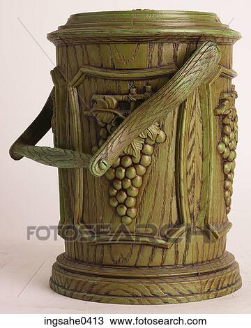 Green wooden ice bucket L2 View Large Photo Image Stock Image - Green wooden ice bucket L2. Fotosearch