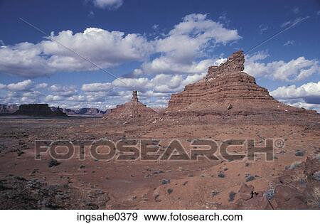 Large buttes in desert View Large Photo Image Stock Photo - Large buttes in desert . Fotosearch
