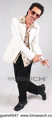 Man dancing in seventies-style clothes 2 View Large Photo Image Stock Photo - Man dancing in seventies-style clothes 2. Fotosearch