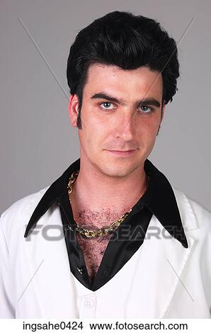 Man in white suit and gold chain necklace 3 View Large Photo Image Picture - Man in white suit and gold chain necklace 3. Fotosearch